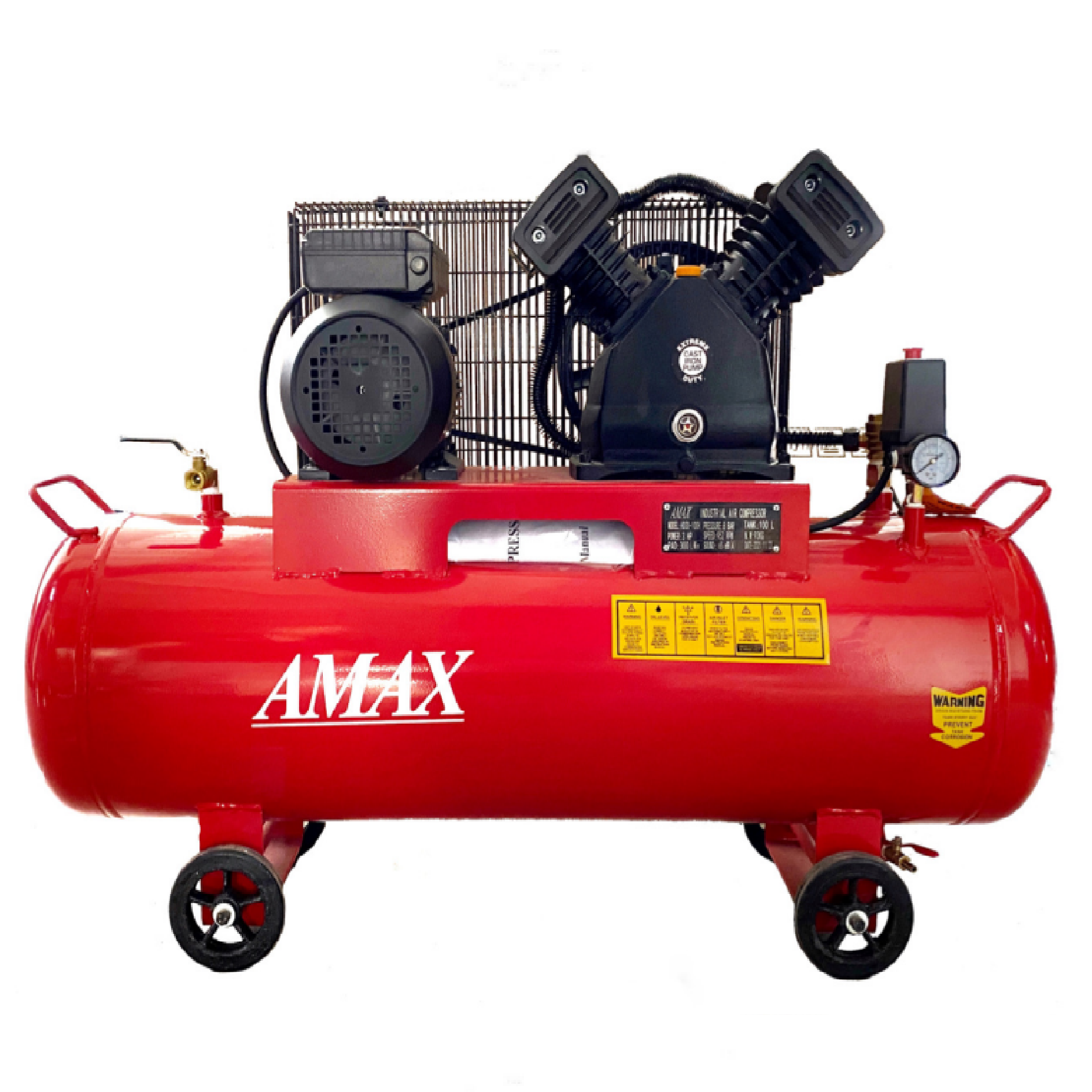 AMAX Air Compressor 3.0HP X 100L HD30-100H 8 BAR